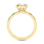 10kt Yellow Gold Eugenia Classic Bezel Solitaire Lab Diamond Ring side right image one