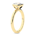 10kt Yellow Gold Eugenia Classic Bezel Solitaire Lab Diamond Ring standing product image one