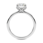 Platinum Mabel Petal Solitaire Lab Diamond Ring side right image one