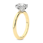 9ct Yellow Gold Mabel Petal Solitaire Lab Diamond Ring standing product image one