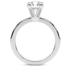 2.99 ct. oval Cordelia Solitaire Ring in 10kt white gold side right image one