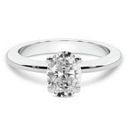 2.99 ct. oval Cordelia Solitaire Ring in 10kt white gold front image