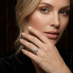 2.82 ct. round Matilda Solitaire Ring in 14kt rose gold model image