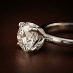 2.82 ct. round Matilda Solitaire Ring in 14kt rose gold color product image one