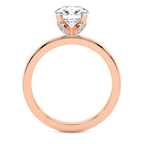 2.82 ct. round Matilda Solitaire Ring in 14kt rose gold side right image one