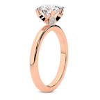 2.82 ct. round Matilda Solitaire Ring in 14kt rose gold standing product image one