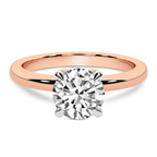2.82 ct. round Matilda Solitaire Ring in 14kt rose gold front image