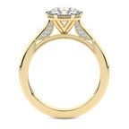 9ct Yellow Gold Esther Tacori Style Solitaire Lab Diamond Ring side right image one