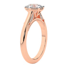 9ct Rose Gold Esther Tacori Style Solitaire Lab Diamond Ring standing product image one