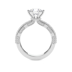 14ct White Gold Regalia Milgrain Lab Diamond Ring side right image one