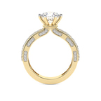 9ct Yellow Gold Regalia Milgrain Lab Diamond Ring side right image one