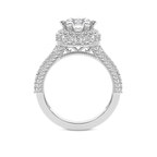 7.54 Ct ROUND Cut Luxoré Vintage Allure Lab Diamond Ring in 14kt White Gold right