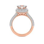 9ct Rose Gold Luxoré Vintage Allure Lab Diamond Ring side right image one