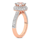 9ct Rose Gold Luxoré Vintage Allure Lab Diamond Ring standing product image one