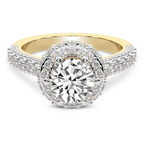 18kt Yellow Gold Luxoré Vintage Allure Lab Diamond Ring front image