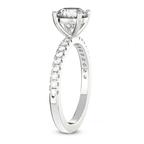 0.85 Ct Round Cut Nomi Classic Eternity Lab Diamond Ring in 18kt White Gold left