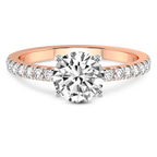 9ct Rose Gold Nomi Classic Eternity Lab Diamond Ring front image