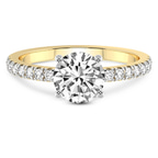 9ct Yellow Gold Nomi Classic Eternity Lab Diamond Ring front image