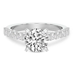 9ct White Gold Austria Cathedral Lab Diamond Ring front image
