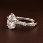 18ct Rose Gold Odyssey Hidden Halo Lab Diamond Ring color product image two