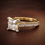 10kt White Gold Delphie Channel Set Lab Diamond Ring color product image one