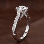 10kt White Gold Delphie Channel Set Lab Diamond Ring color product image two