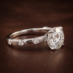 18kt Rose Gold Majestic Love Lab Diamond Accent Ring color product image two