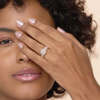 2.82 ct. round Skylar Ring in 18kt white gold model image