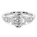 2.06 ct. oval Josephine Ring in 18kt white gold front image