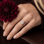 Platinum Erica Swan Split Shank Lab Diamond Ring model image