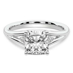 1.49 ct. cushion Erica Swan Ring in 18kt white gold front image