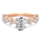2.06 ct. oval Dorothea Ring in 10kt rose gold front image