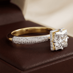 Platinum Eloa Secret Halo Lab Diamond Ring color product image one