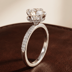 10kt Yellow Gold Eloa Secret Halo Lab Diamond Ring color product image two