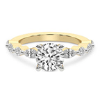 9ct Yellow Gold Pamela Eternity Side Stone Lab Diamond Ring front image