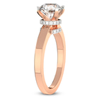 9ct Rose Gold Ember Secret Halo Lab Diamond Ring standing product image one
