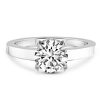 14kt White Gold Ember Secret Halo Lab Diamond Ring front image