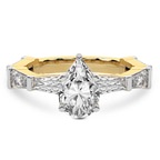 2.59 ct. pear Gizele Ring in 14kt yellow gold front image