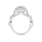 7.17 Ct Marquise Cut Prestigia Criss Cross Halo Lab Diamond Ring in 14kt White Gold right