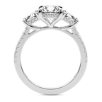 2.82 ct. round Lavinia Ring in platinum side right image one