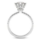 18ct White Gold Olivia Secret Halo Lab Diamond Ring side right image one