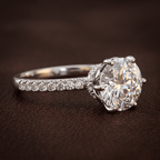 9ct Yellow Gold Olivia Secret Halo Lab Diamond Ring color product image two