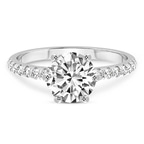 Platinum Olivia Secret Halo Lab Diamond Ring front image