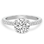 9ct White Gold Galen Secret Halo Lab Diamond Ring front image