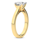 2.99 ct. oval Teagan Solitaire Ring in 18kt yellow gold standing product image one