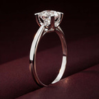 2.91 ct. emerald Azalea Solitaire Ring in 14kt yellow gold color product image two