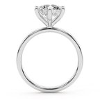 5.09 Ct MARQUISE Cut Six Prong Solitaire 1.5mm Lab Diamond Ring in Platinum right