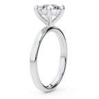 5.09 Ct MARQUISE Cut Six Prong Solitaire 1.5mm Lab Diamond Ring in Platinum left