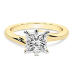 2.80 ct. princess Seraphina Solitaire Ring in 14kt yellow gold front image