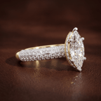 1.41 ct. round Casimer Secret Halo Ring in 10kt yellow gold color product image two